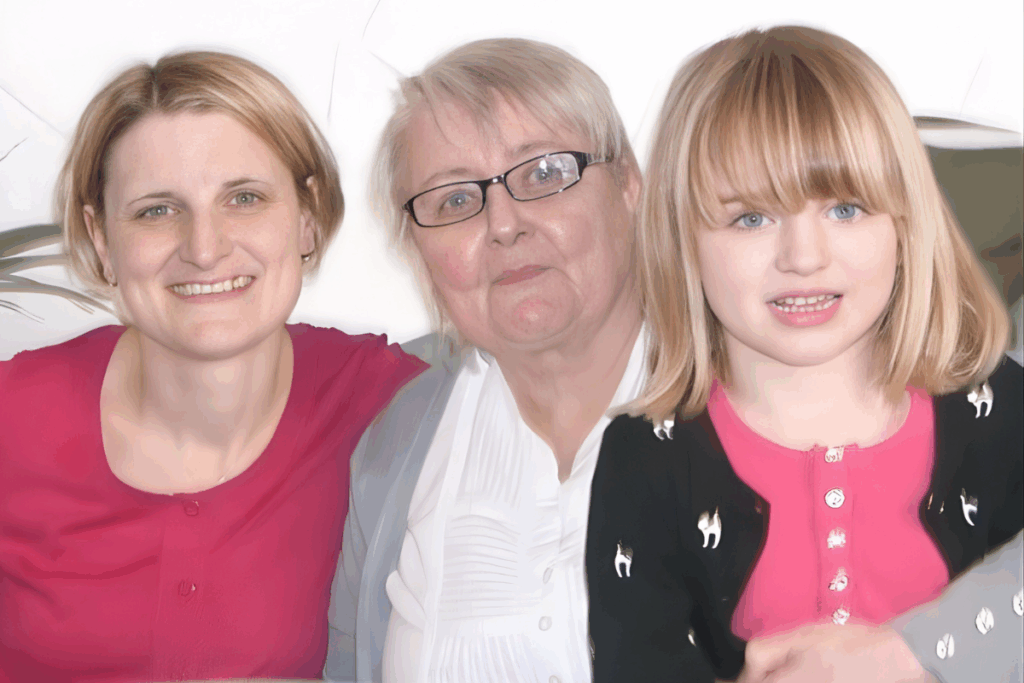 Hannah Illingworth Funeral Celebrant in North Yorkshire with mum and daughter